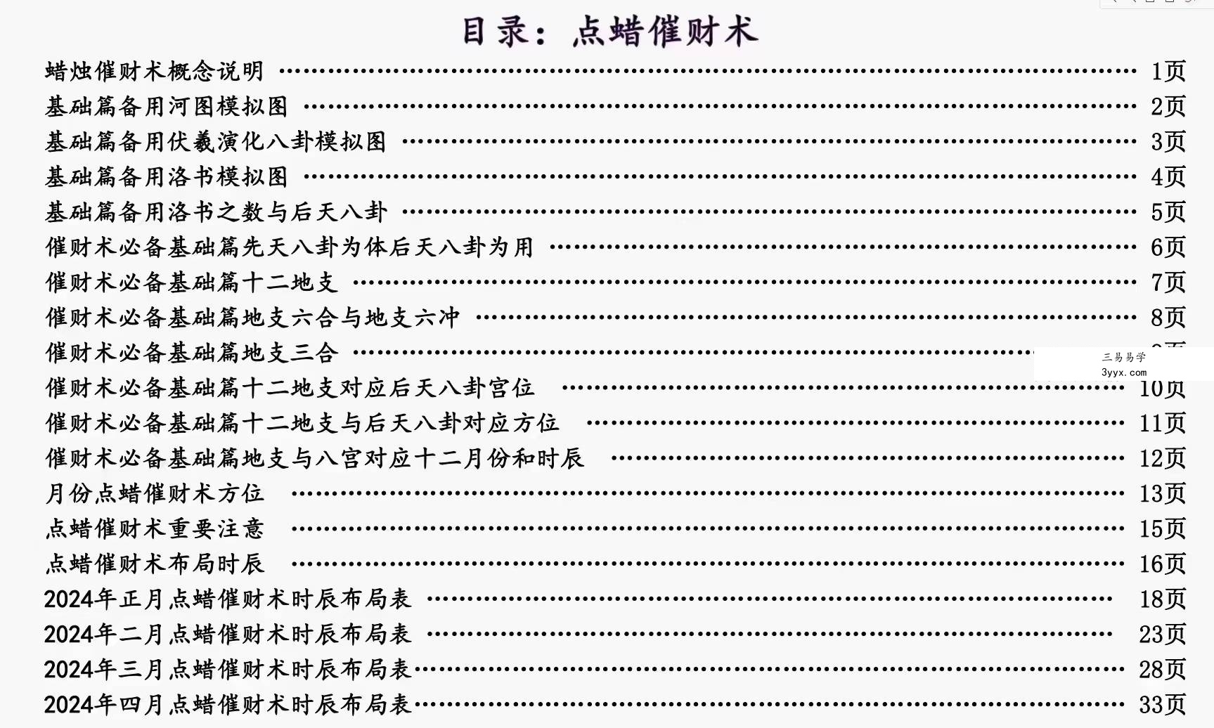 庄易 秘传阳宅风水蜡烛催财术《催财旺运法》94页 资料图片