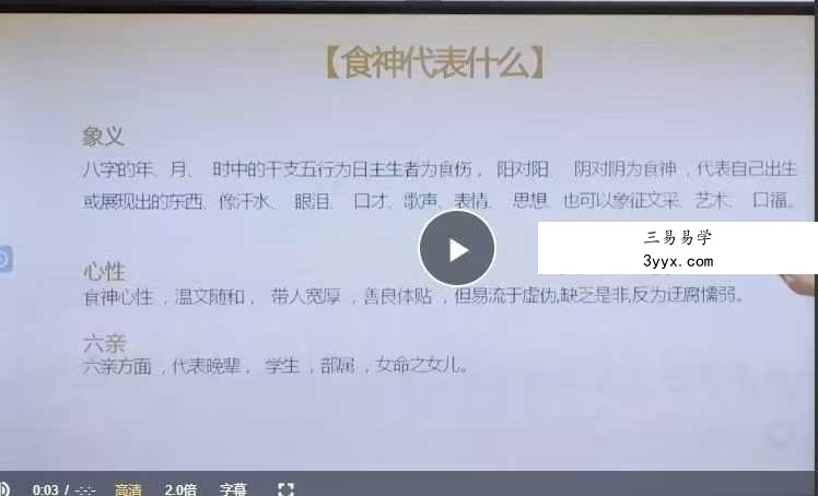 黎荔 子平易学初阶课21集视频 资料图片
