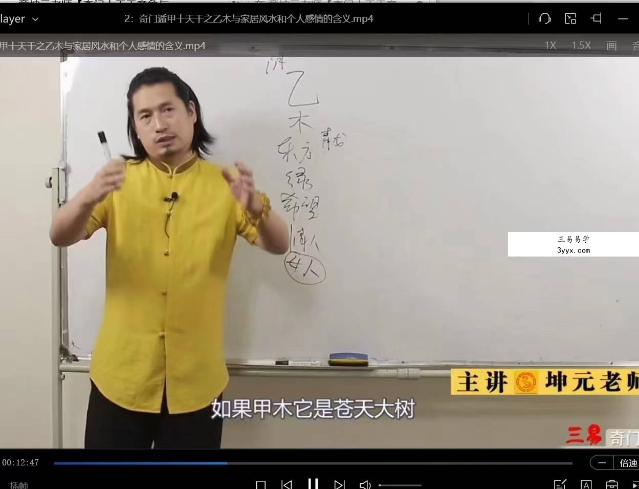 童坤元【奇门十天干意象与风水物品的组合】视频10集 资料图片