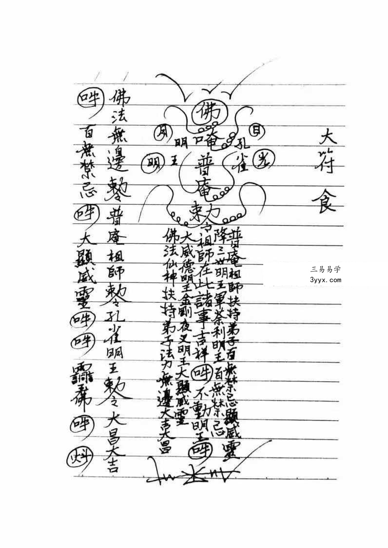 普庵法本笔记（高清）104页 资料图片