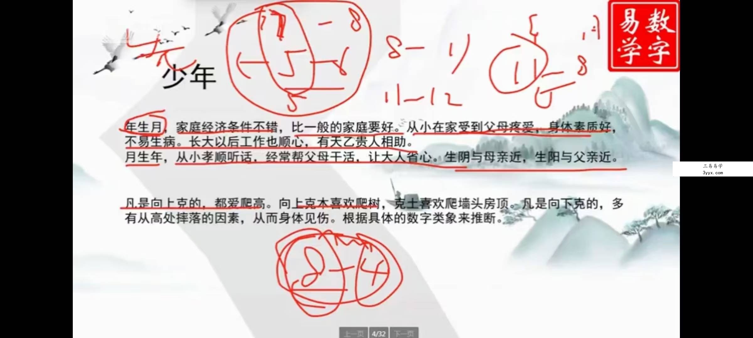 一行老师数字八字《数字易学》 易经玄学入门到精通21天特训营 资料图片