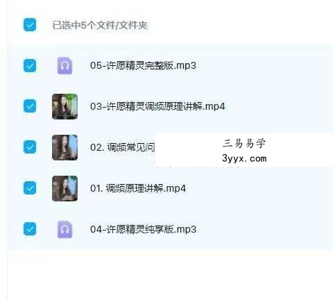 许愿精灵调频：让你的愿望显化成真音频+视频5节 资料图片