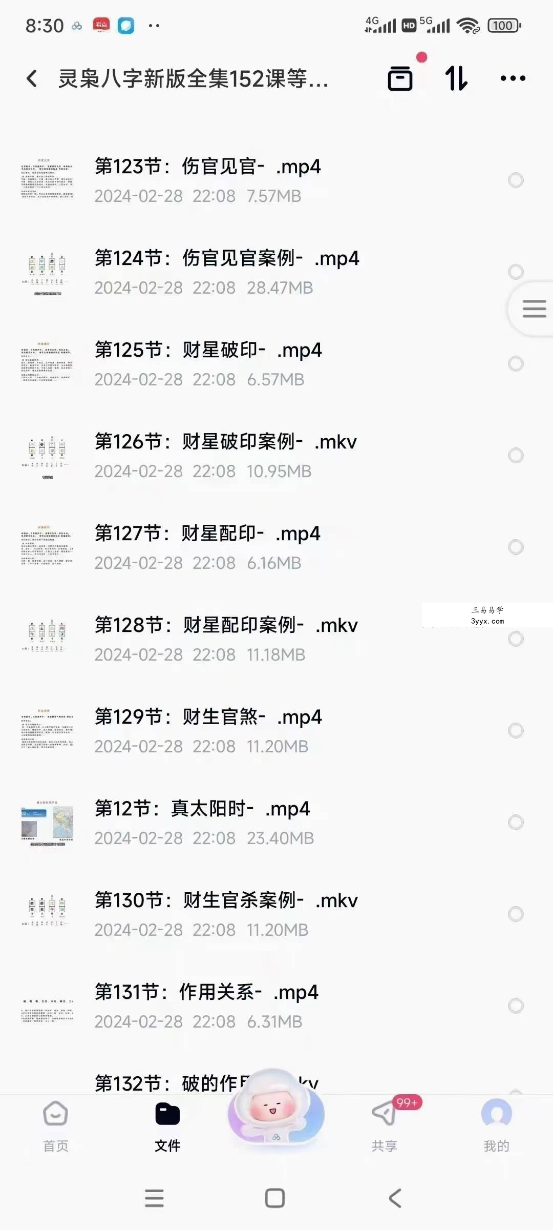灵枭八字新版全集152课 资料图片