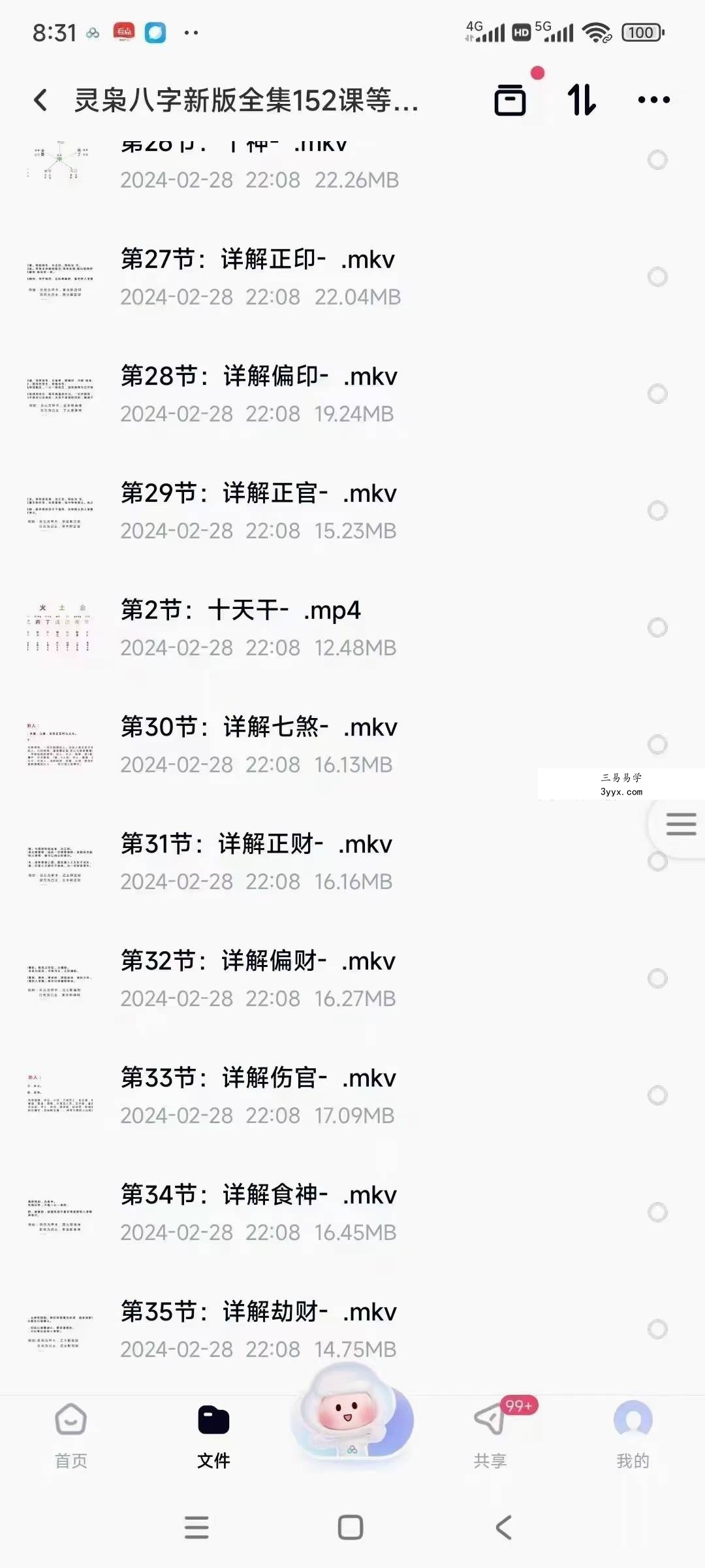 灵枭八字新版全集152课 资料图片