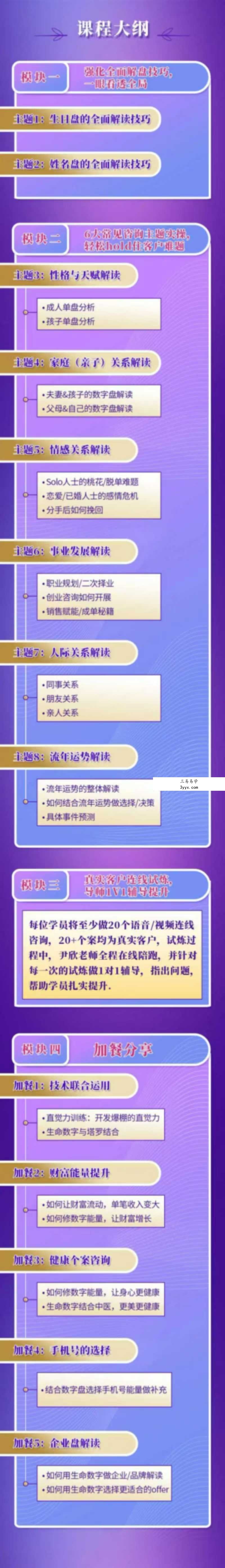 【生命数字】尹欣数字心理解读师初中高视频课程生命数字教程 资料图片