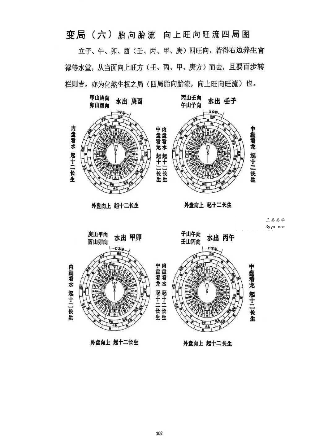 财慧阁 三合罗盘《三合消砂纳水立向》251页 资料图片