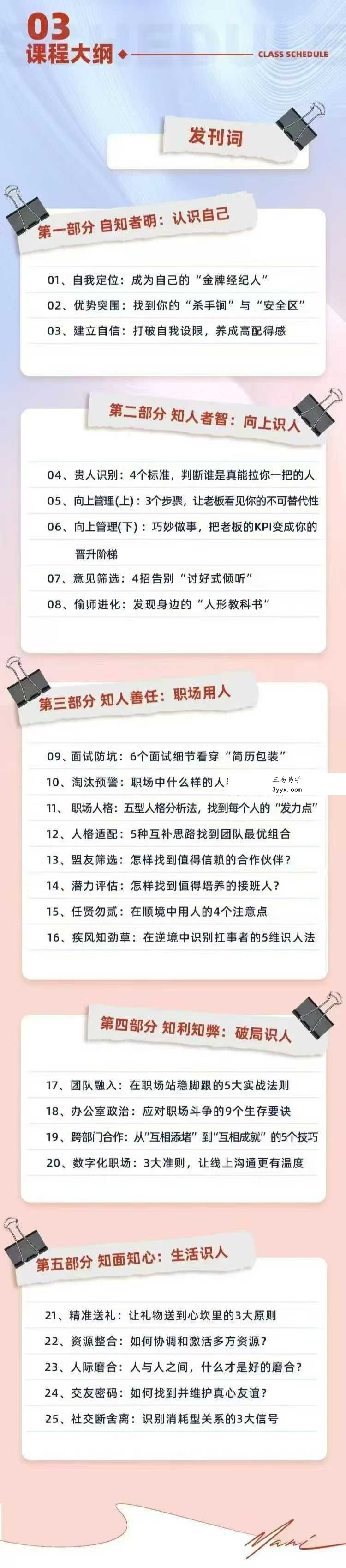 Mani霍汶希精准识人课25节视频课 资料图片