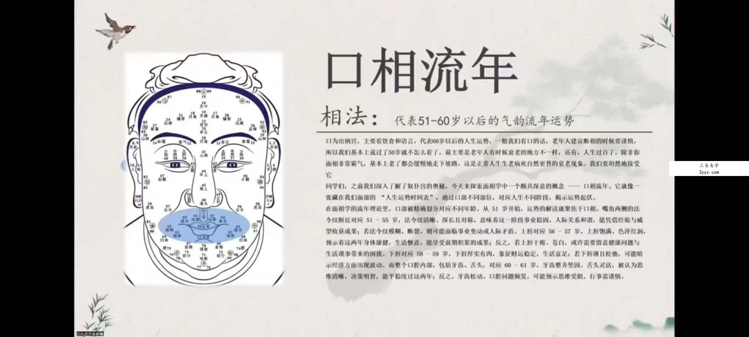 白礼老师《说相-国学面相视频直播课》10集视频 资料图片
