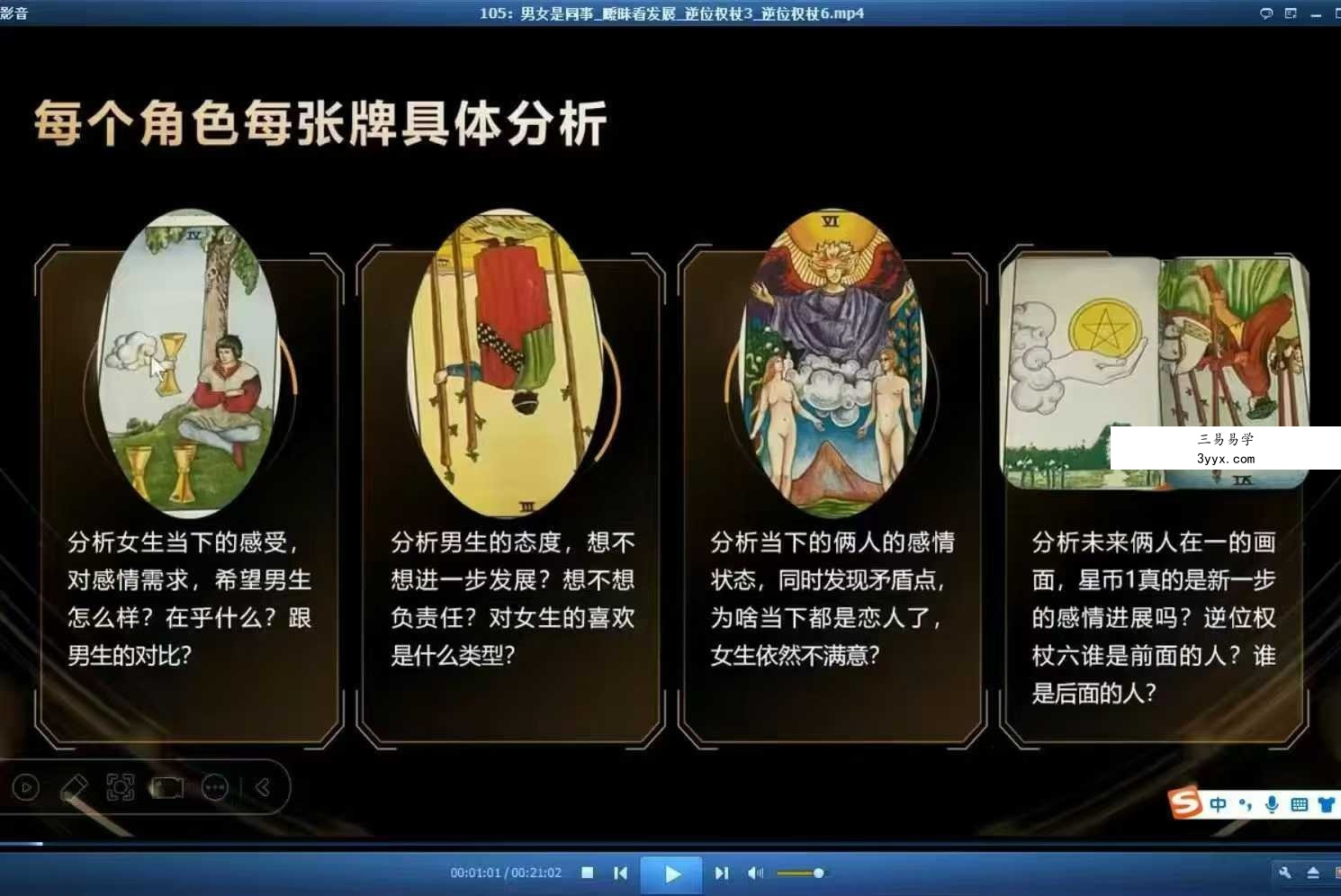 羽齐塔罗全阶段课程视频教学127集 资料图片