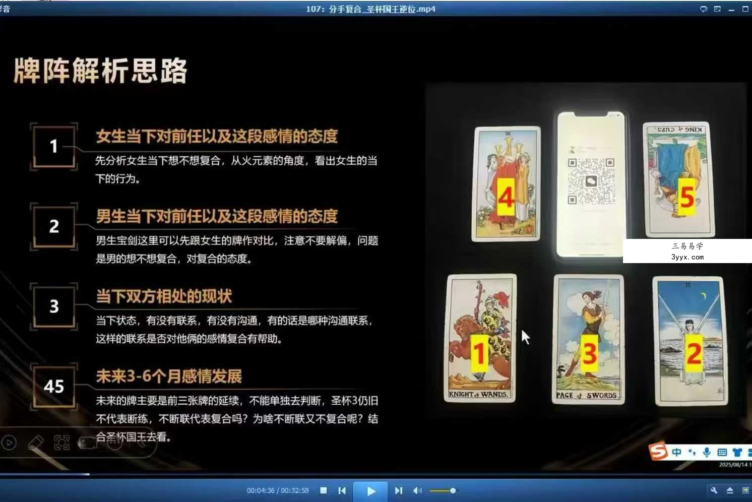羽齐塔罗全阶段课程视频教学127集 资料图片