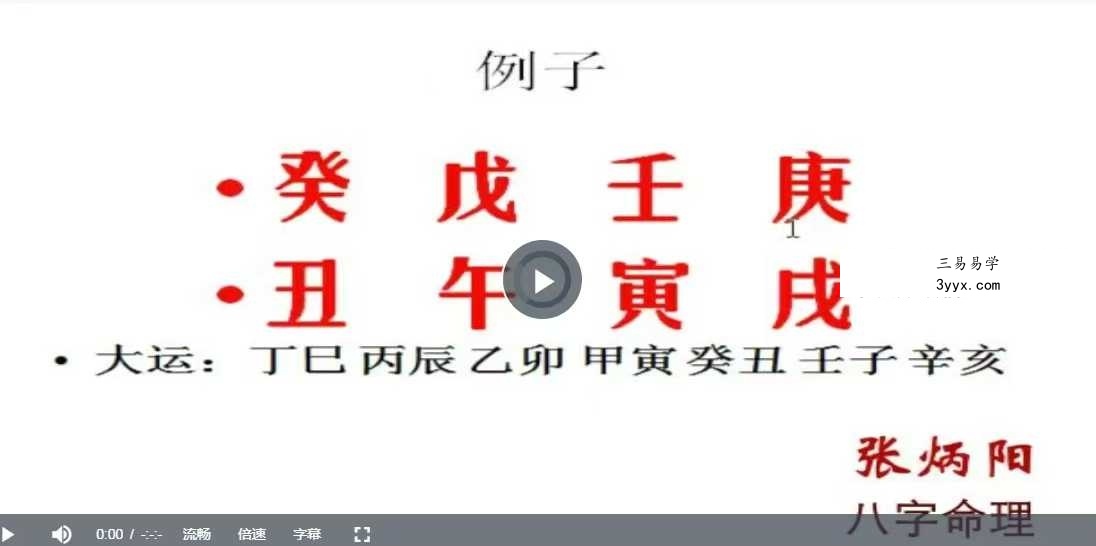张炳阳《解说滴天髓》68集 资料图片