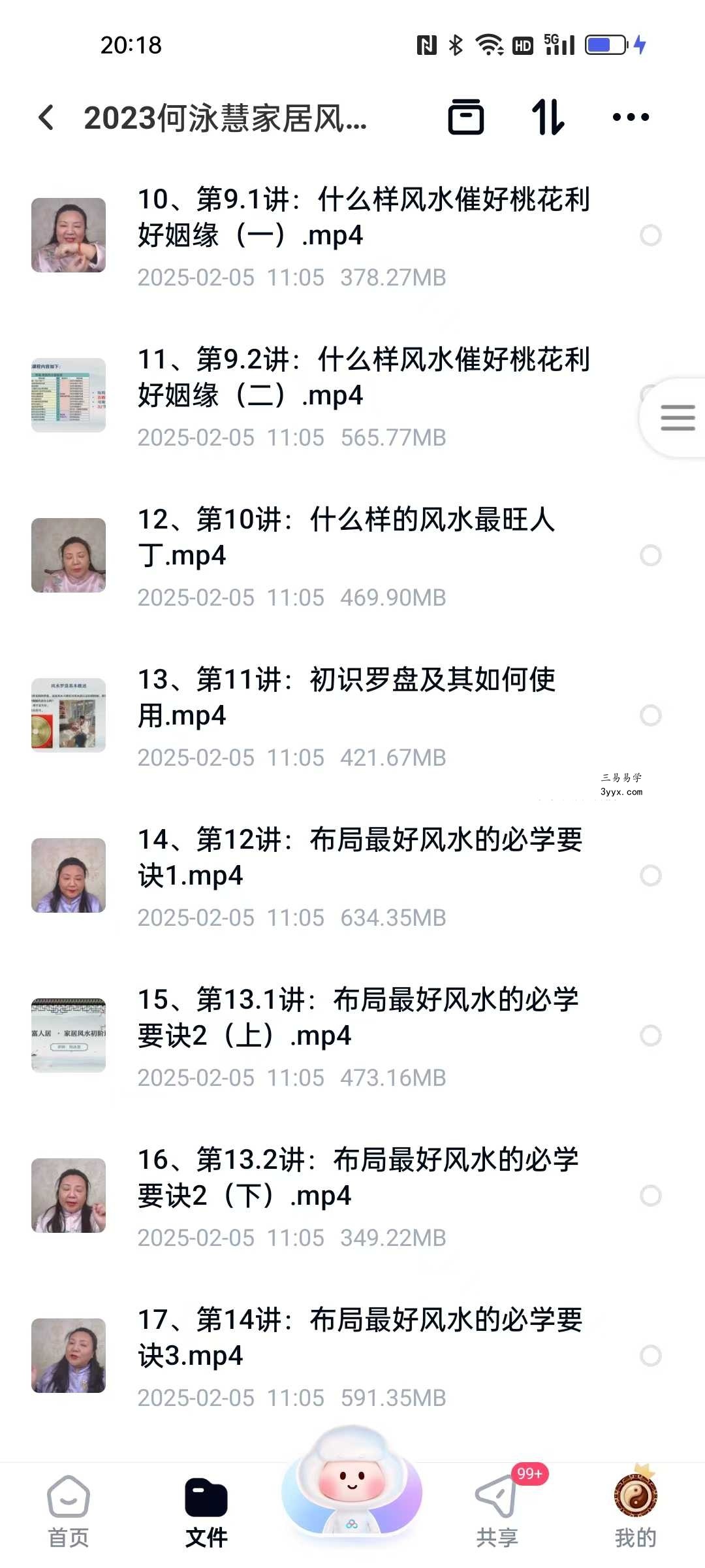 2023年何泳慧家居风水全套课程视频79集 资料图片
