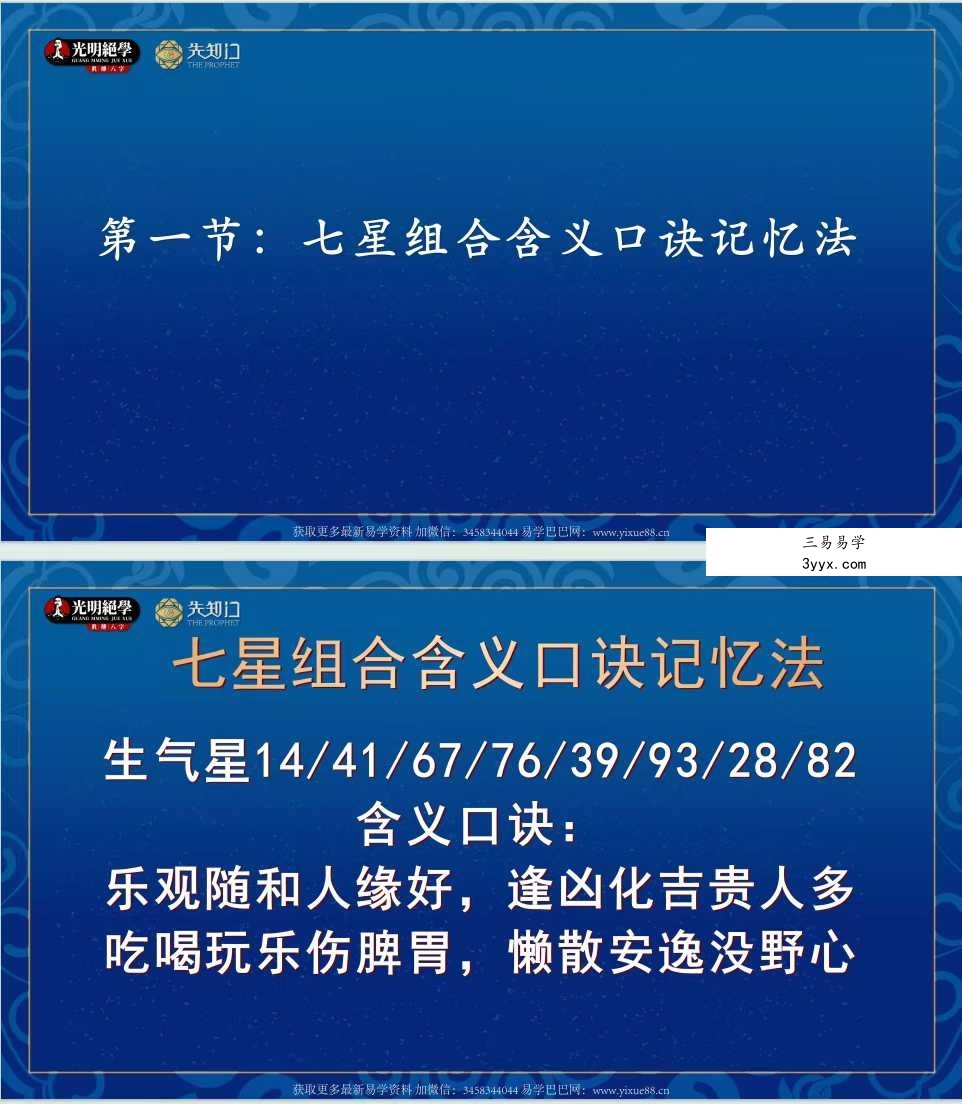 夏光明弟子 德轩《数字八卦高级进阶班》交付课视频2集+资料 资料图片