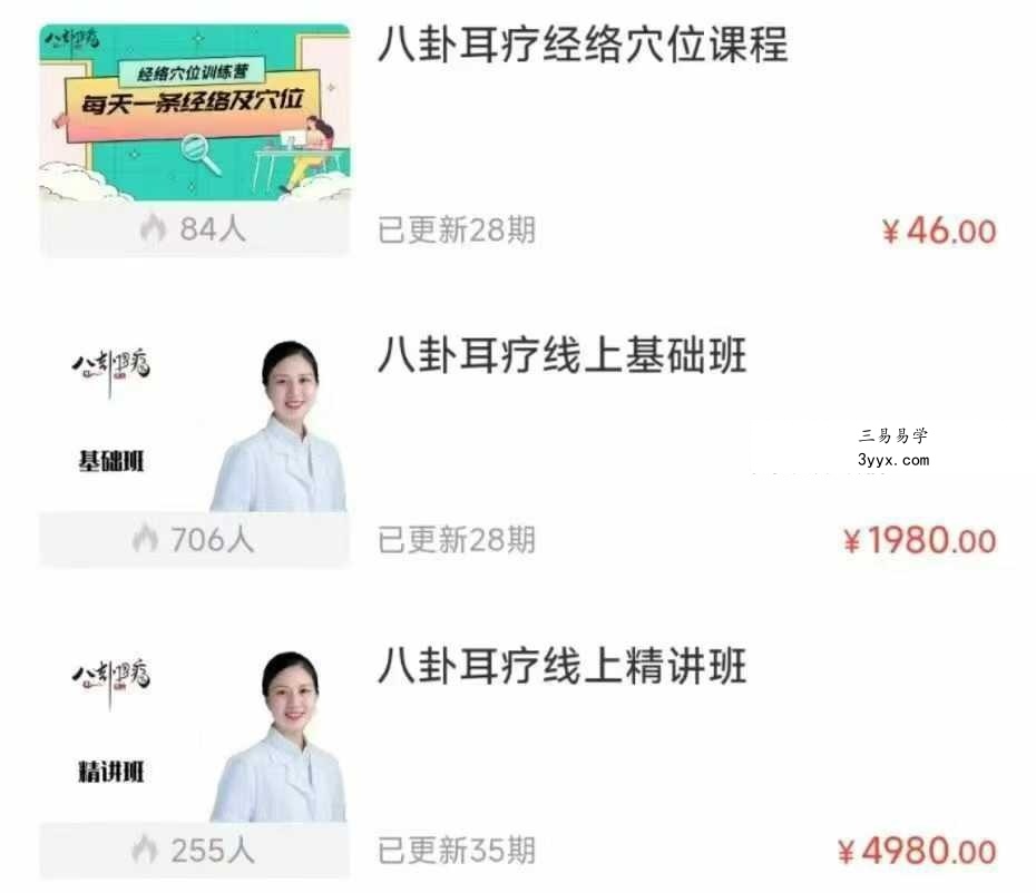八卦耳疗四套合集视频 资料图片