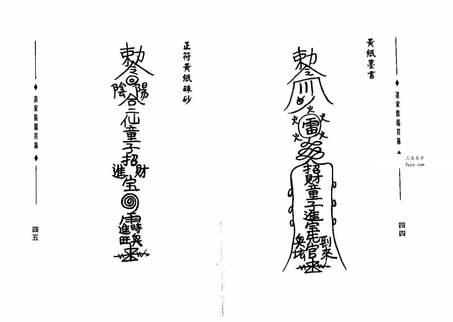 郑聿翔《道家阴阳符箓》197页 资料图片