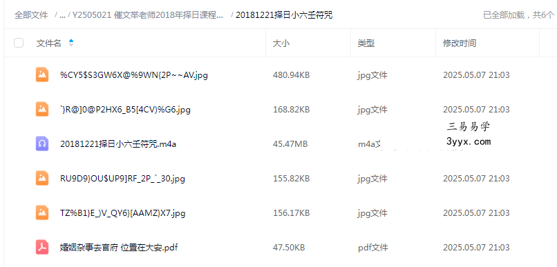 催文举老师2018年择日课程录音+文字图片 资料图片