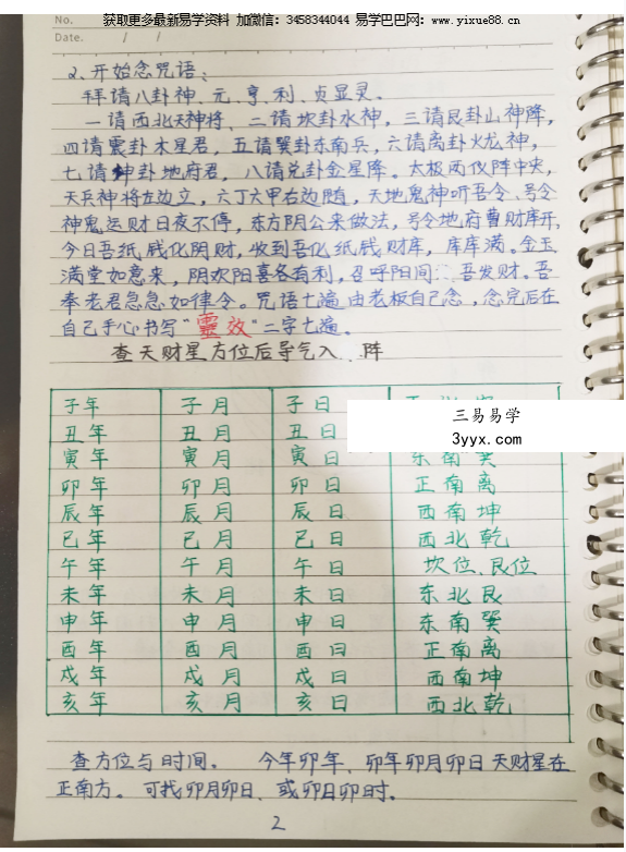 《民间实战道法》手写笔记 49页 资料图片