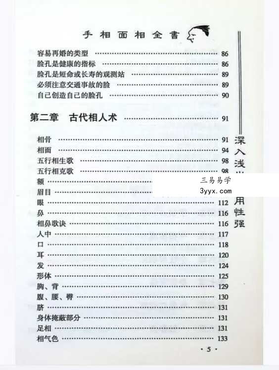 邵伟华《手相面相全书》265页 资料图片