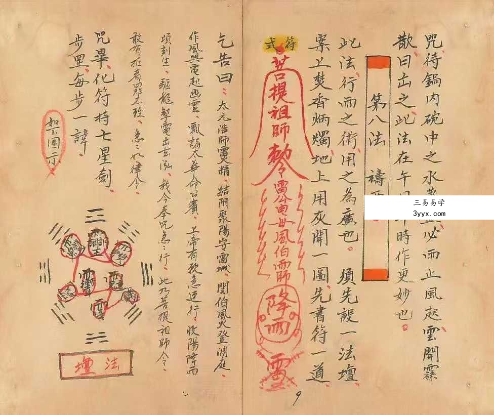 玄门秘术《七十二地煞术》（高清红符原色） 资料图片