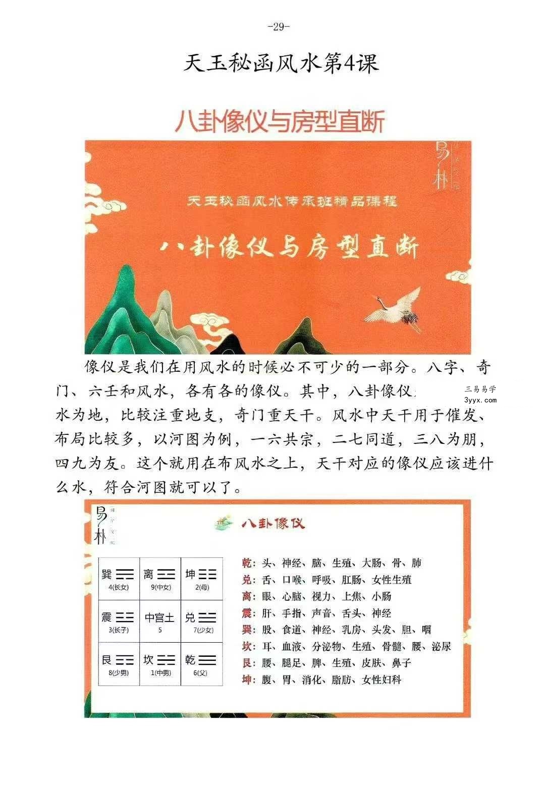 于城道 天玉秘函风水传承班《环境堪舆课程笔记》258页 资料图片