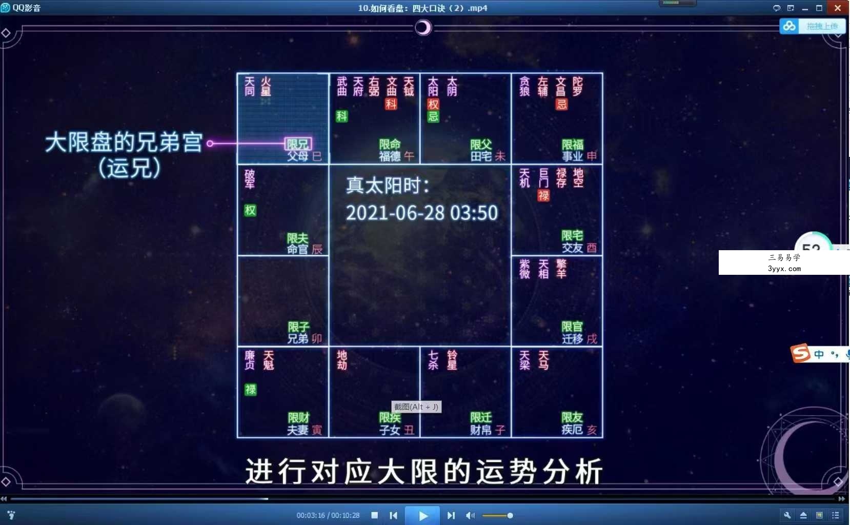 神棍局2021年新课《易懂紫薇斗数》视频+课件 资料图片