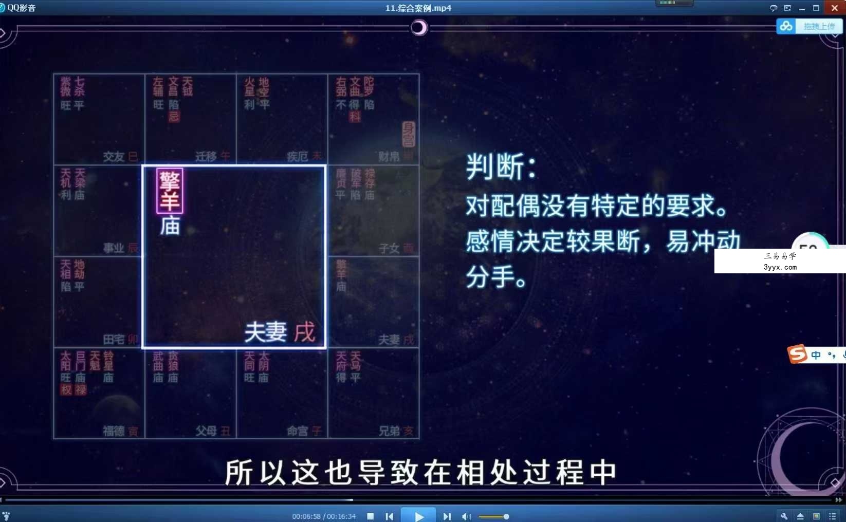 神棍局2021年新课《易懂紫薇斗数》视频+课件 资料图片