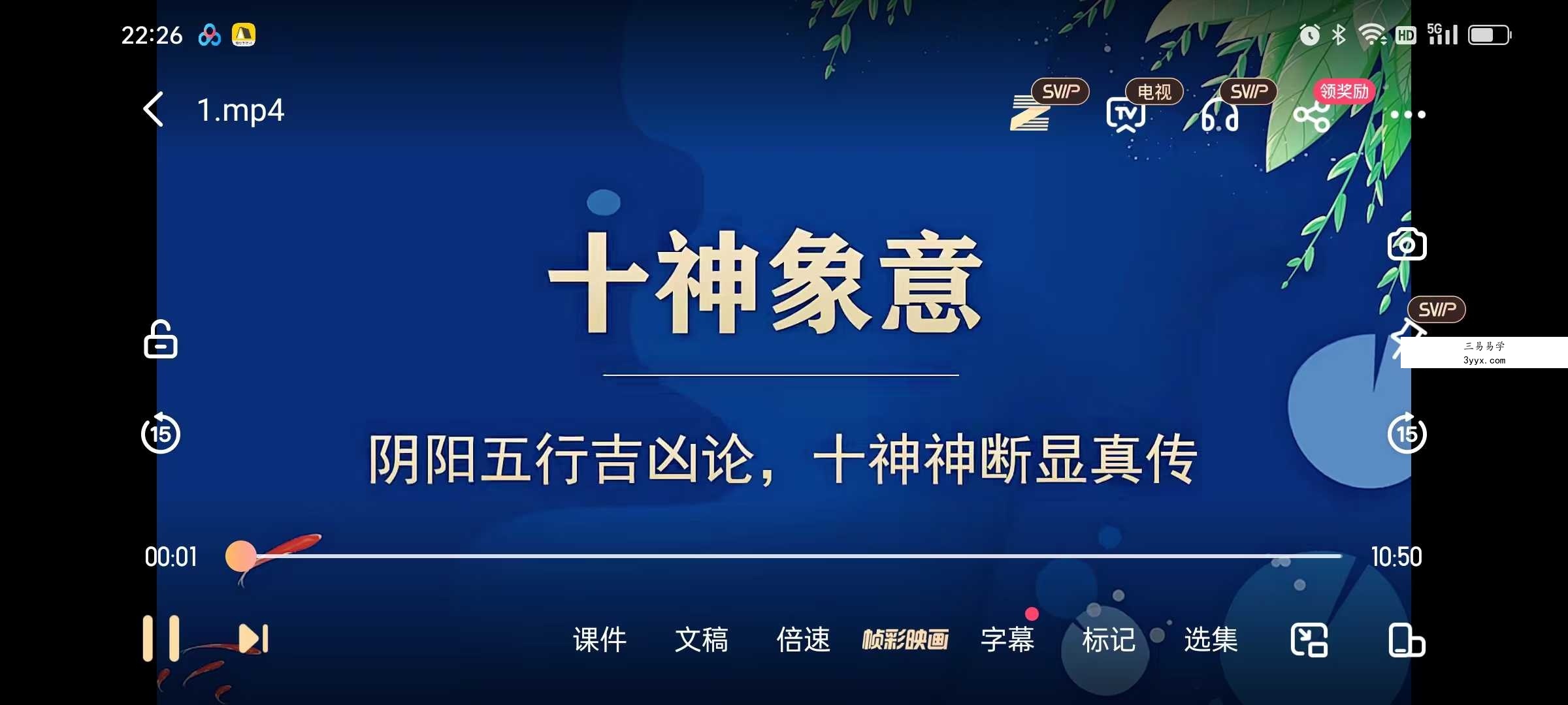 夏光明弟子 德芸《十神象义详解》6集视频约1.5小时 资料图片