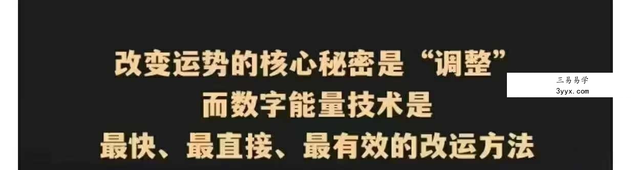 数字调频能量大师班 50集（一站式解锁八星、解读、配号、化解、流年） 资料图片