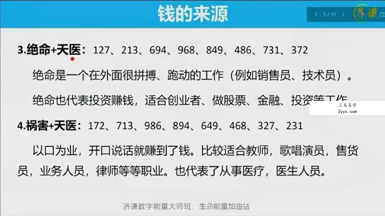 数字调频能量大师班 50集（一站式解锁八星、解读、配号、化解、流年） 资料图片