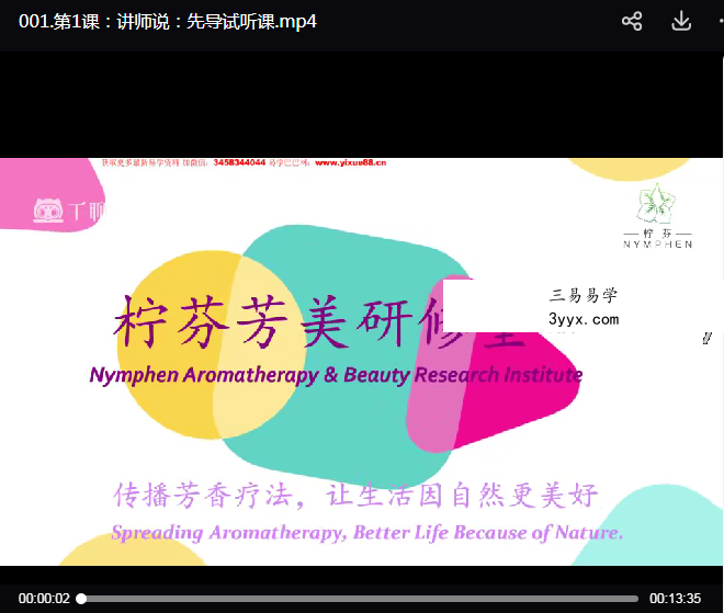 张瑞金 实用芳香疗法家居小百科-居家轻松学健康117集 资料图片