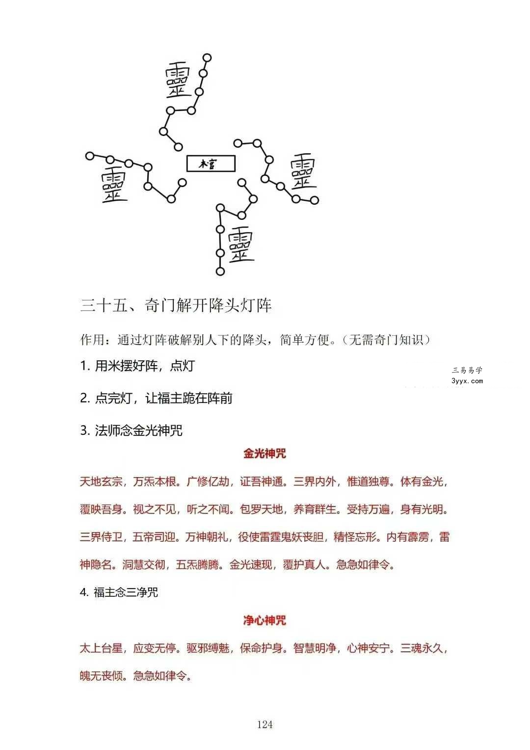 《内传灯阵布局全册》128页 资料图片