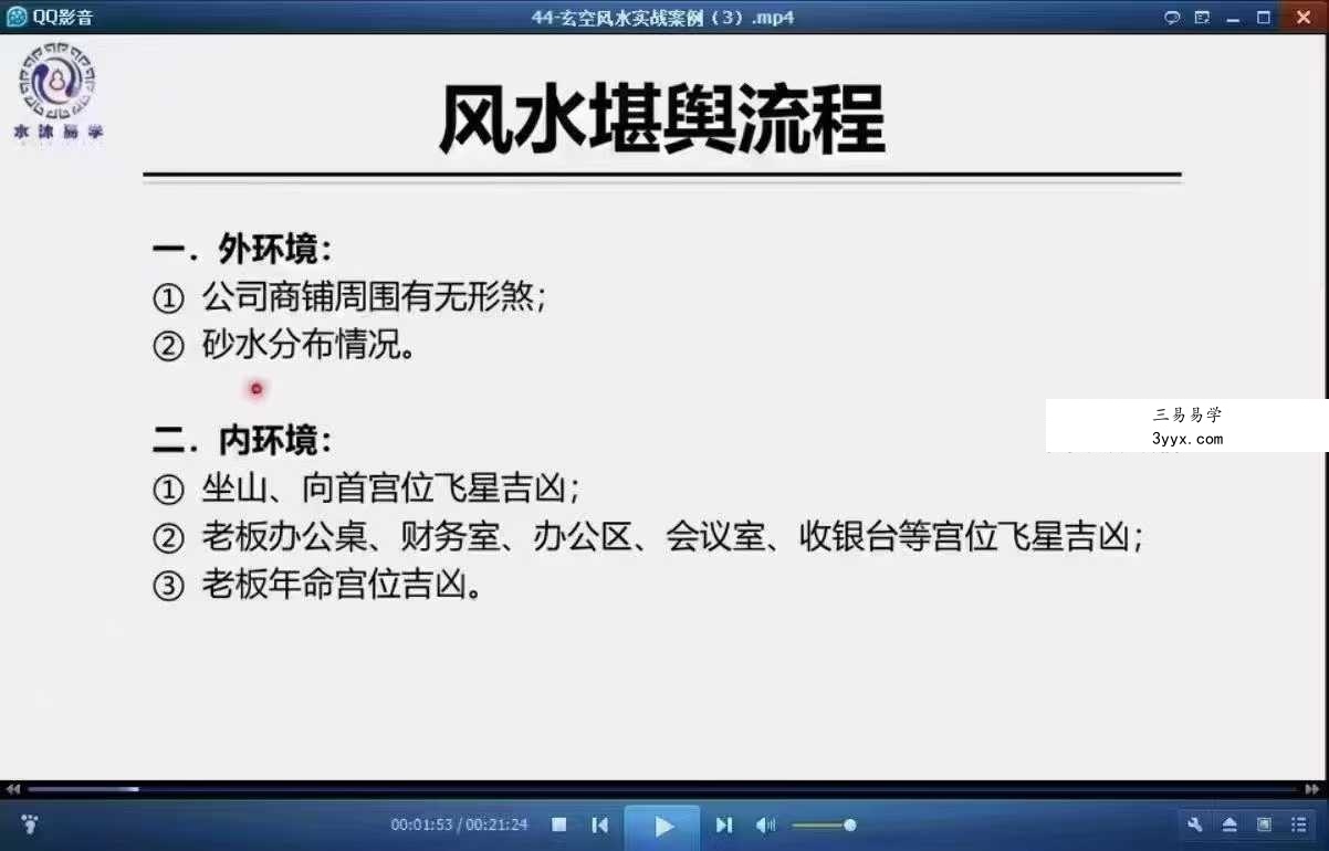 《水沐玄空—从入门到精通》专业班课程60集 资料图片