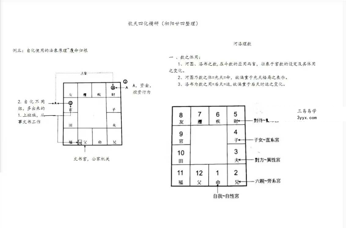 若提孤隐 紫薇斗数钦天四化精研 笔记 498页 资料图片