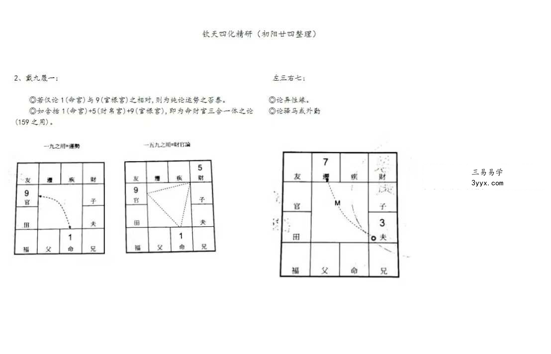 若提孤隐 紫薇斗数钦天四化精研 笔记 498页 资料图片