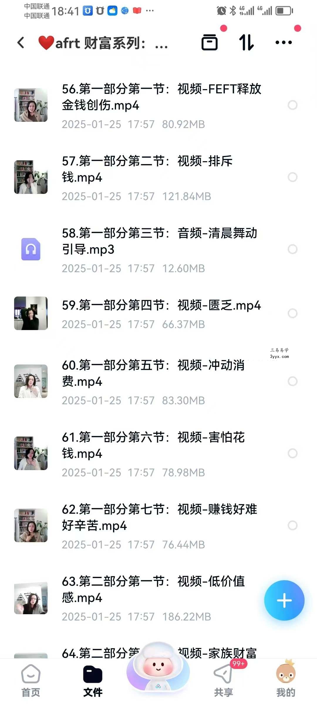 afrt 财富系列：转化家族财富业力，以新频率改写命运，创造金钱与丰盛的深度疗愈大课19集 资料图片