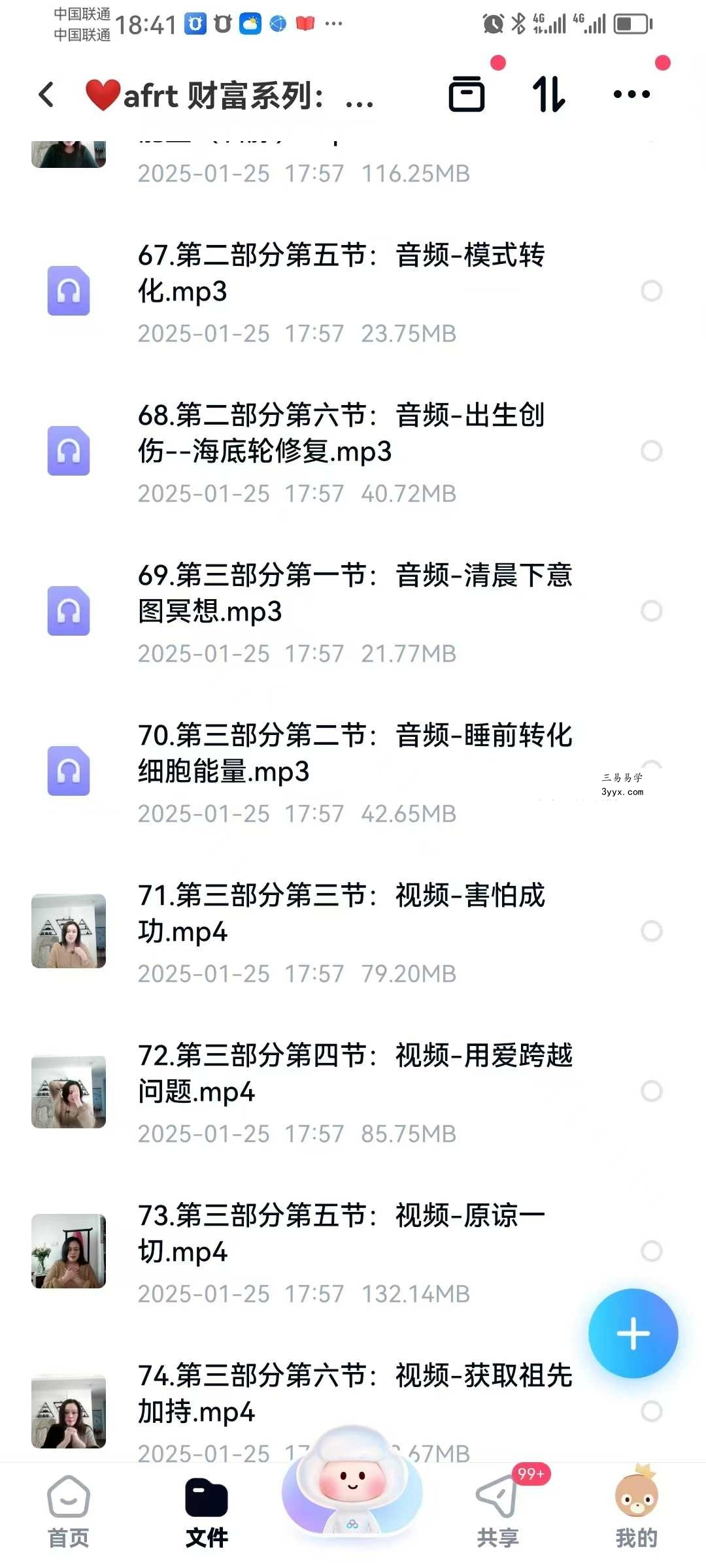 afrt 财富系列：转化家族财富业力，以新频率改写命运，创造金钱与丰盛的深度疗愈大课19集 资料图片