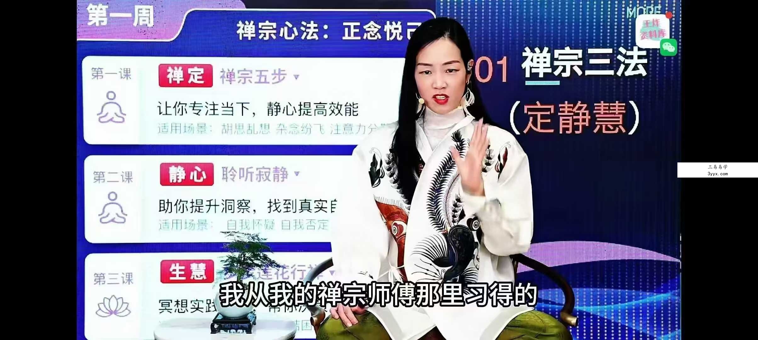 詹唐宁|21天呼吸觉禅冥想系统班30集 资料图片