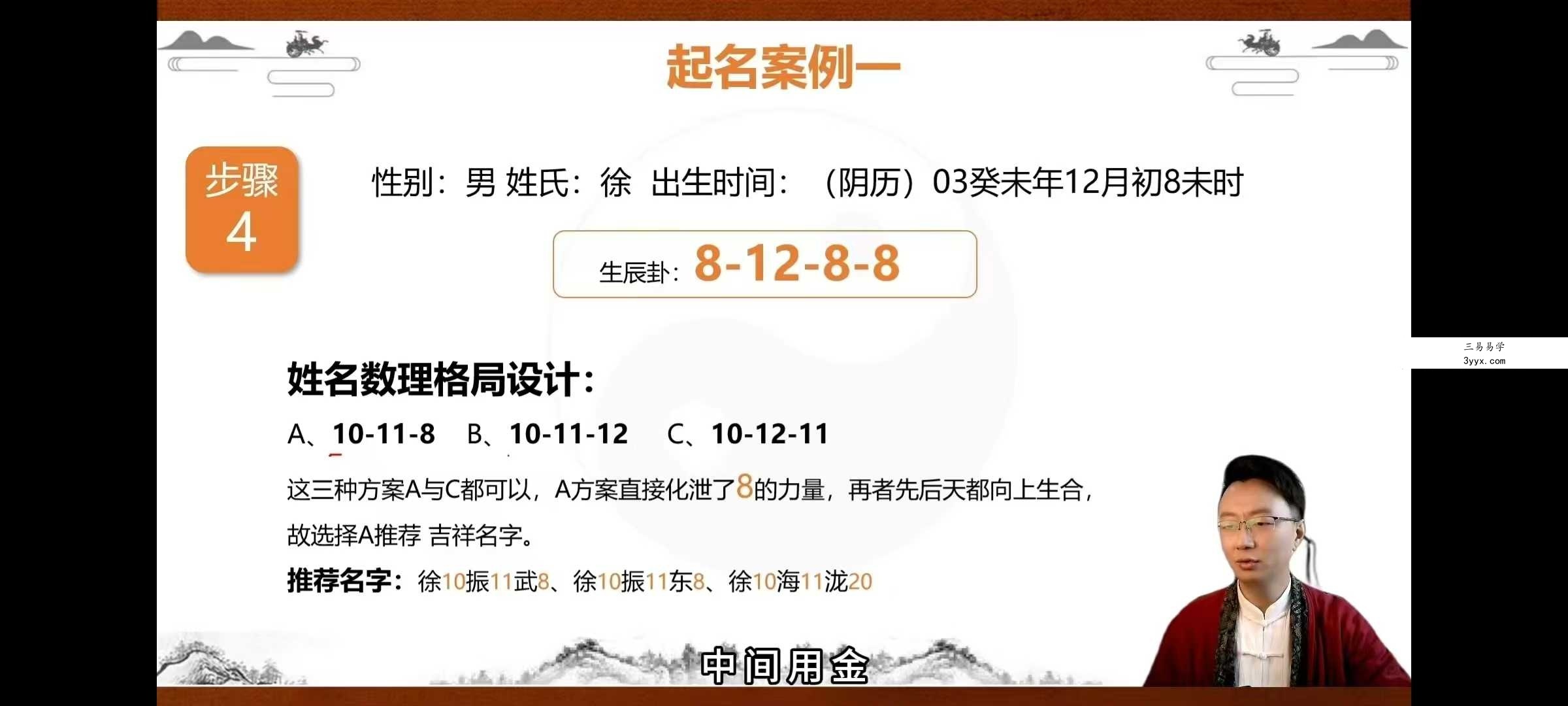 杨振炜【数字姓名学数字八字】33集 资料图片