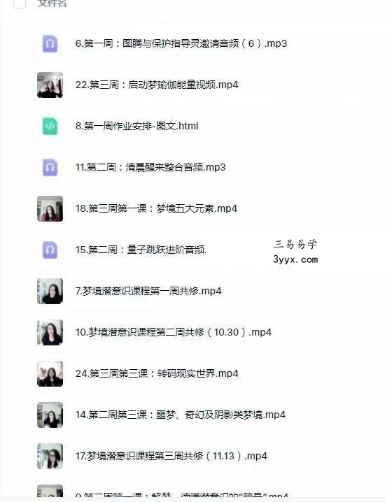 年度会员 梦境潜意识疗愈24集 资料图片