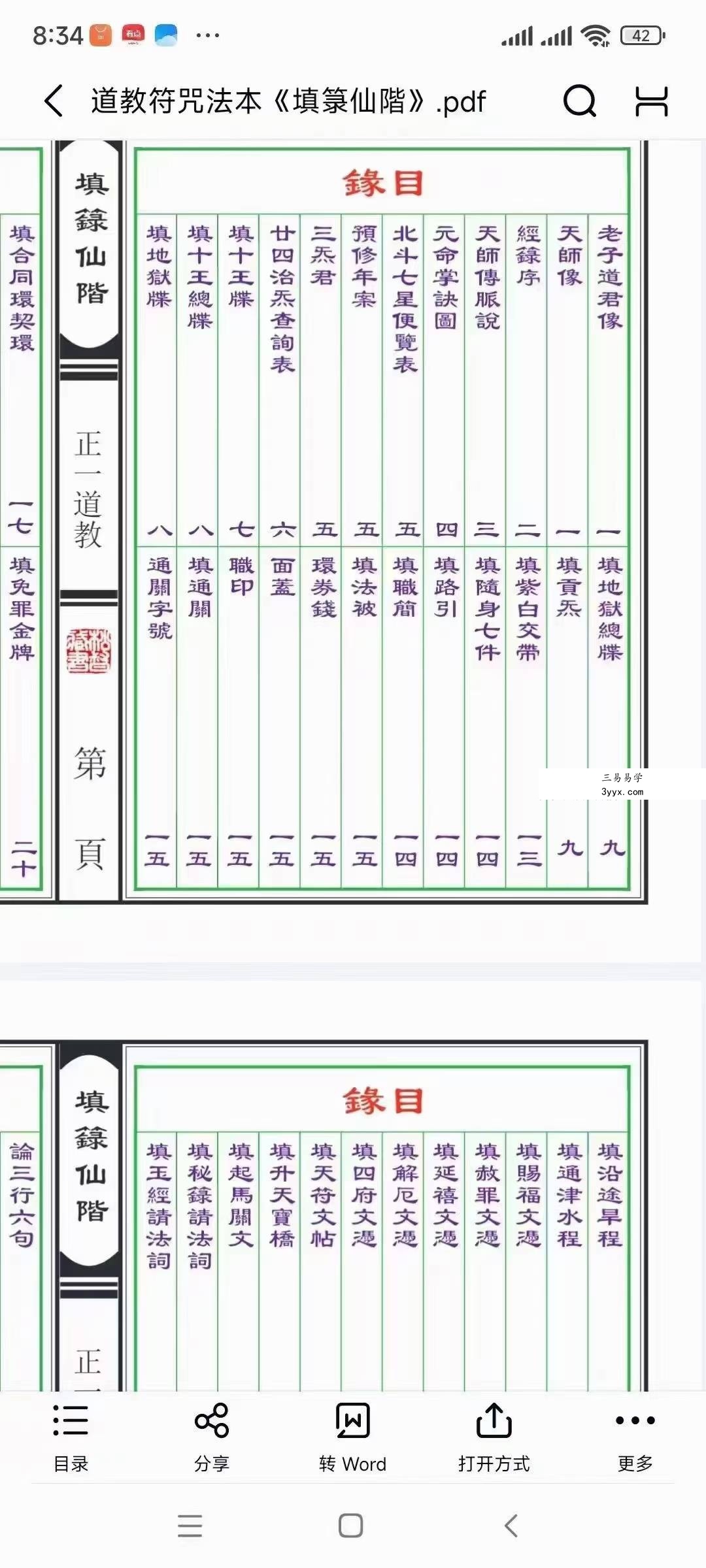 道教符咒法本《填箓仙階》48页 资料图片