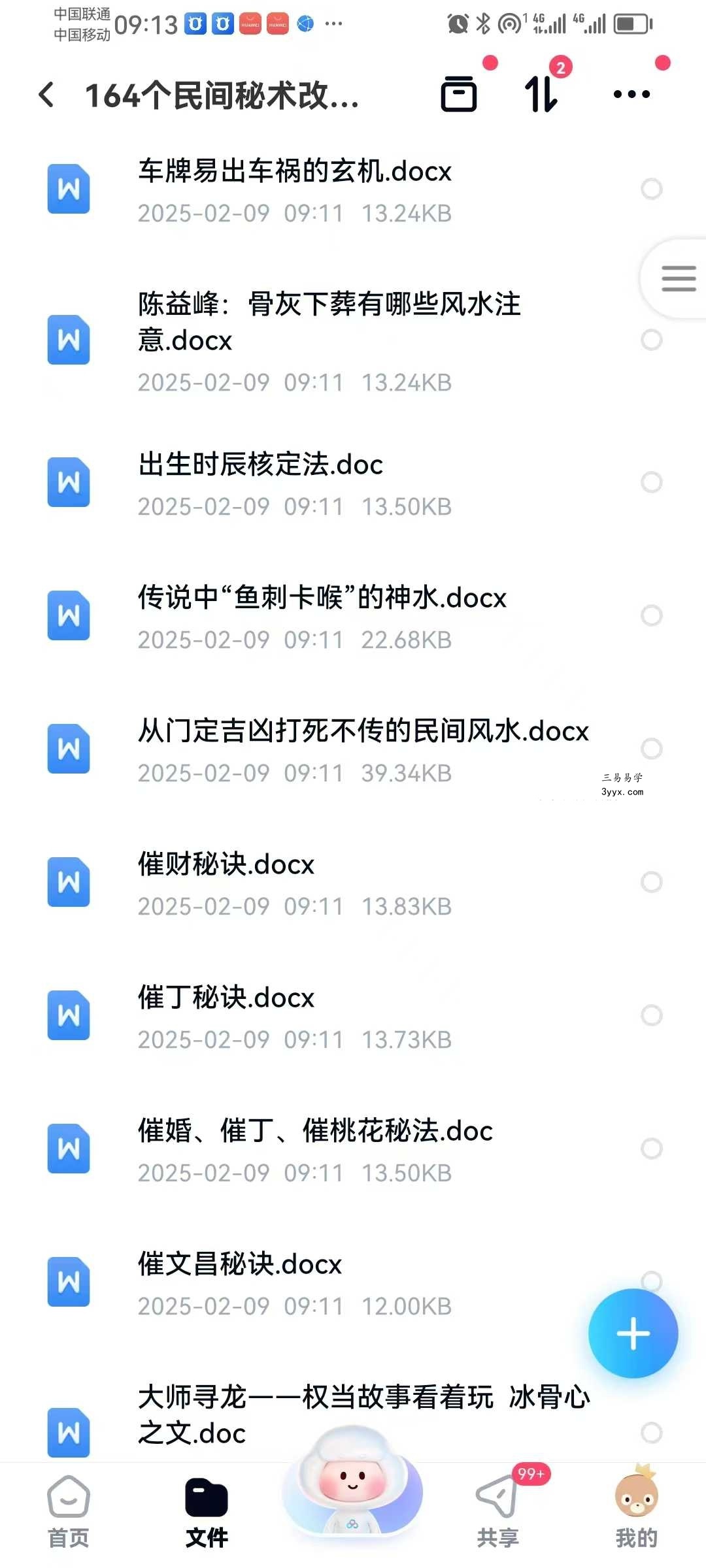 《164个民间秘术》改运必学 1525页 资料图片