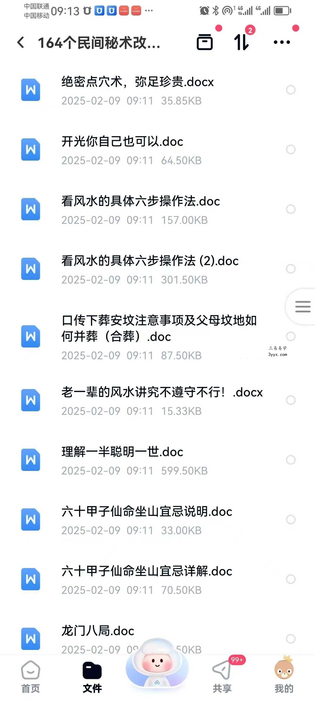 《164个民间秘术》改运必学 1525页 资料图片