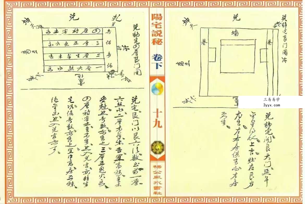 八宅遗书《阳宅说秘》上下卷 67筒子页 资料图片