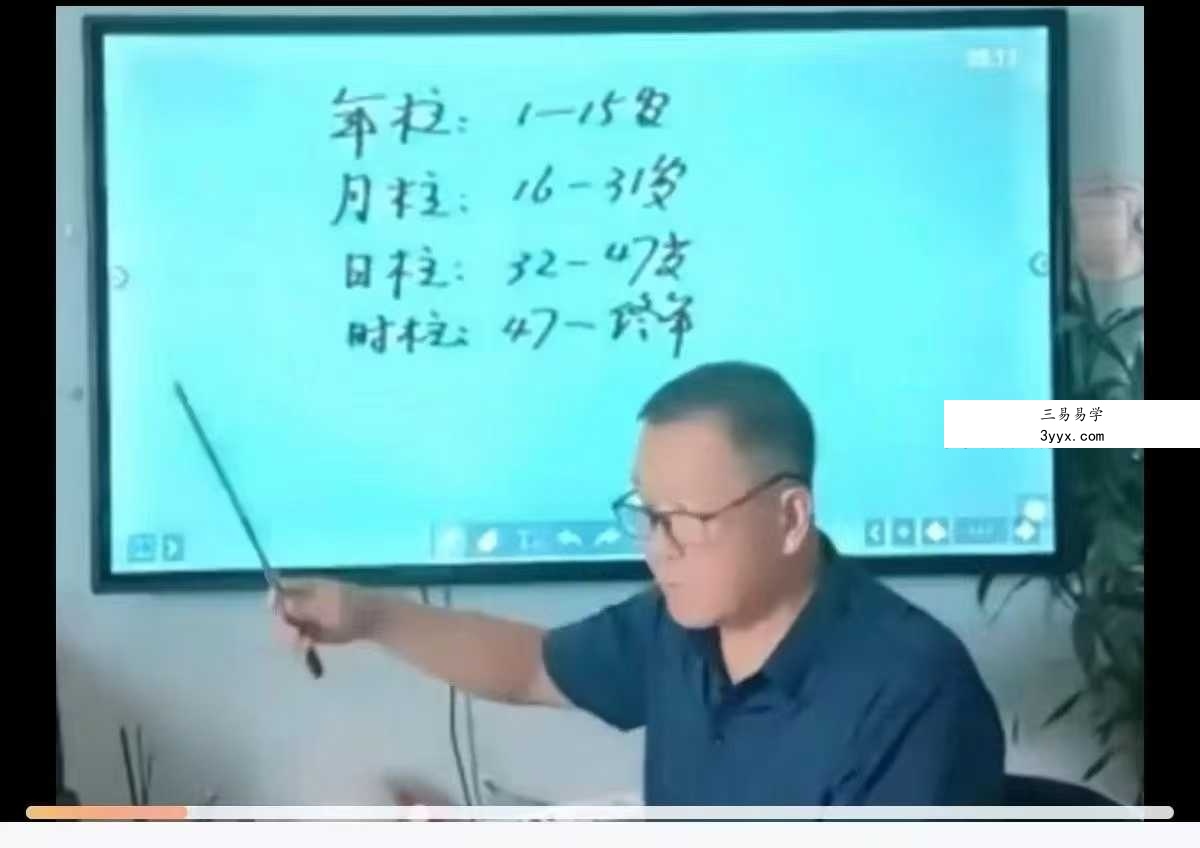 王立军《四柱视频课程》34集 资料图片