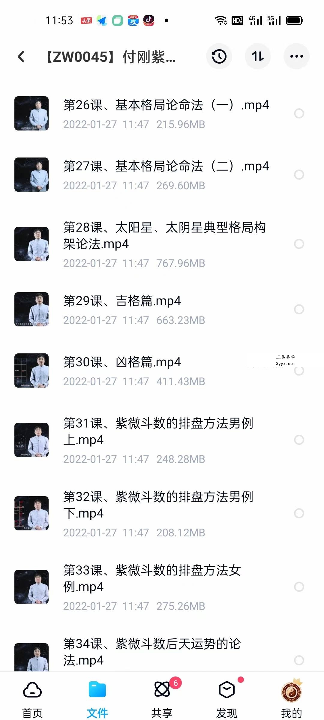 付刚紫微斗数初级入门视频36集 资料图片