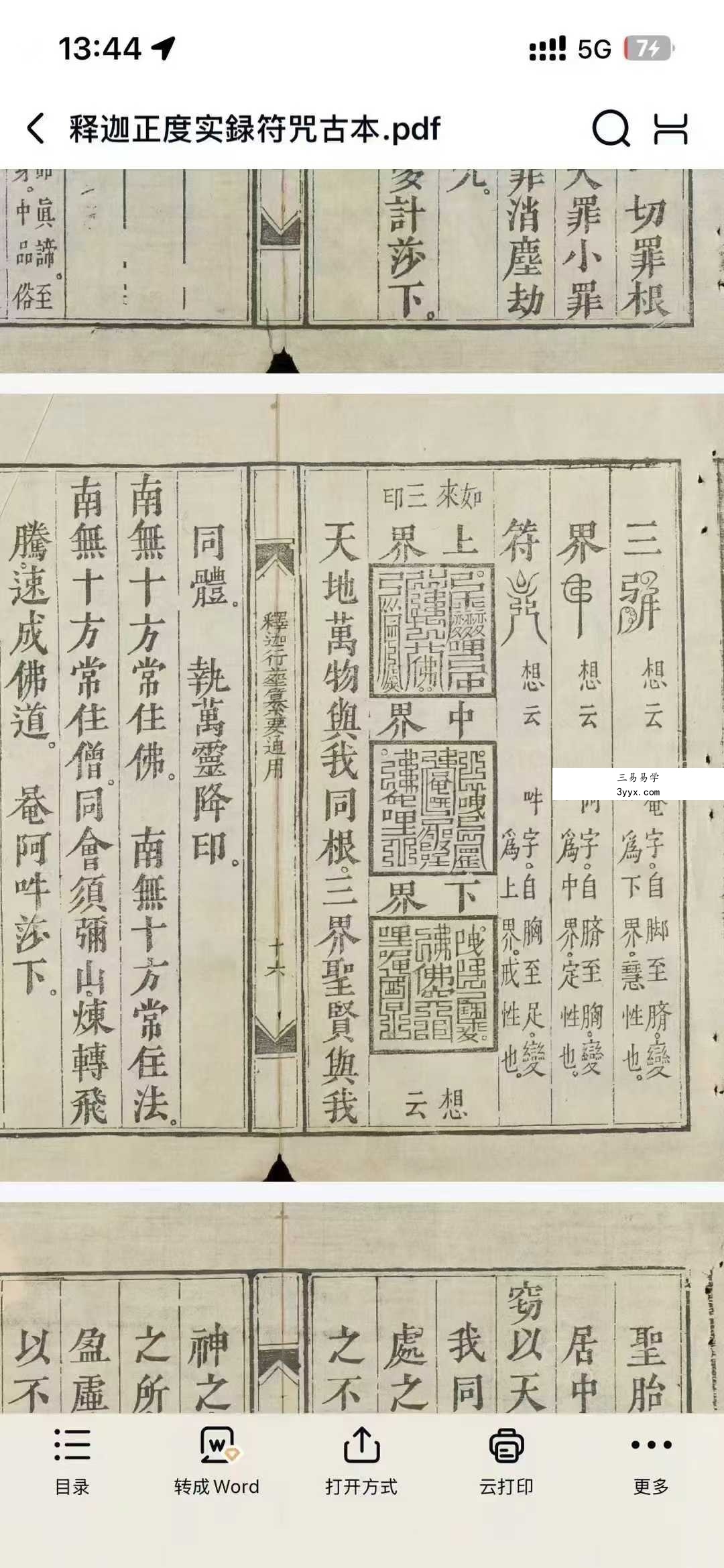 《释迦正度实録古籍佛教道教法术符咒灵符道术》120页 资料图片