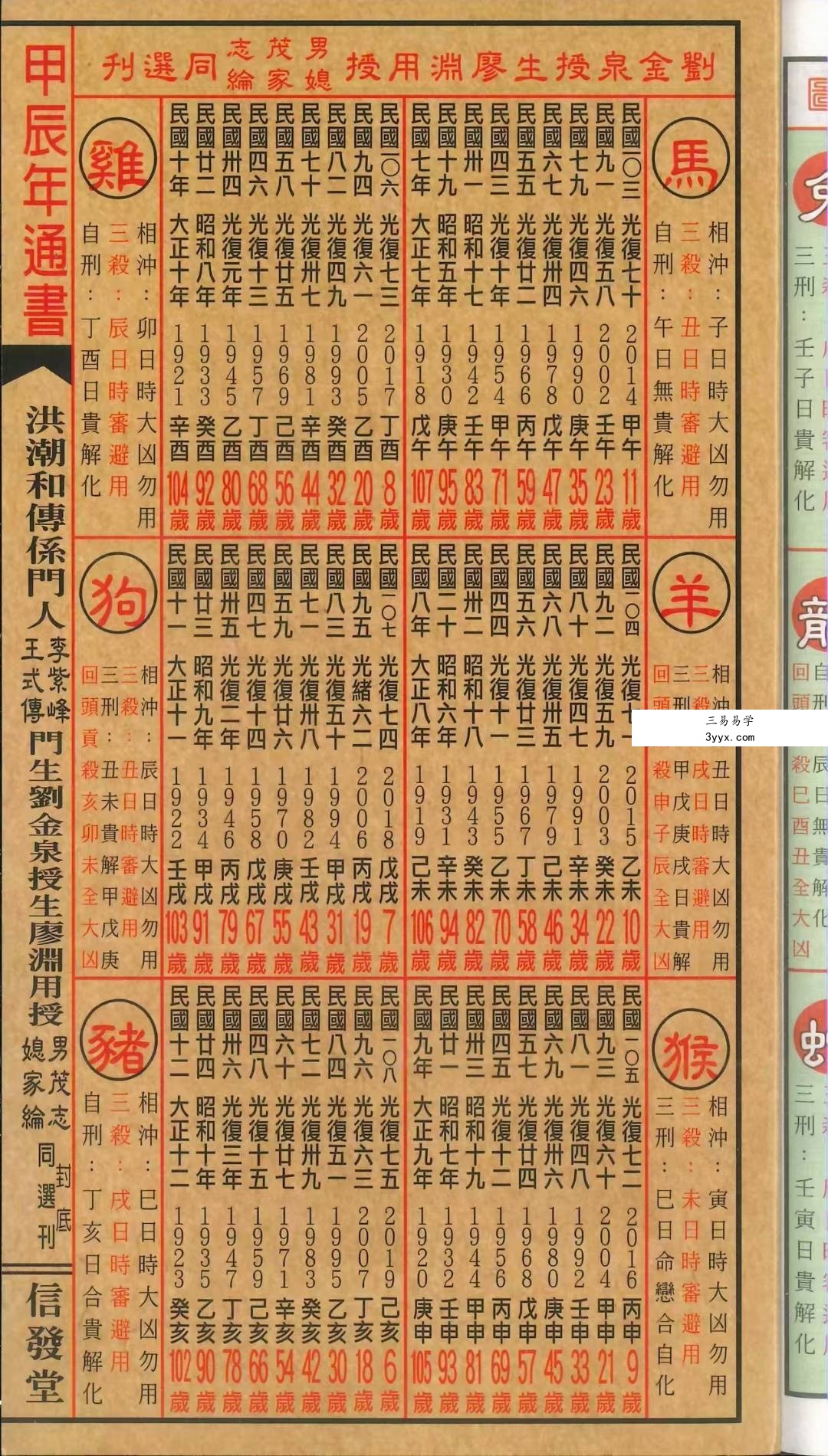 信发堂《廖渊用通书便览》454页 资料图片