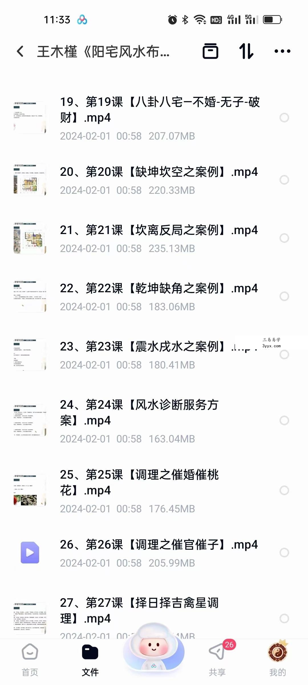 王木槿《阳宅风水布局课程》35集 资料图片