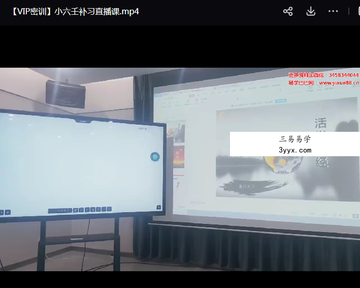 【VIP密训】小六壬补习直播课 资料图片