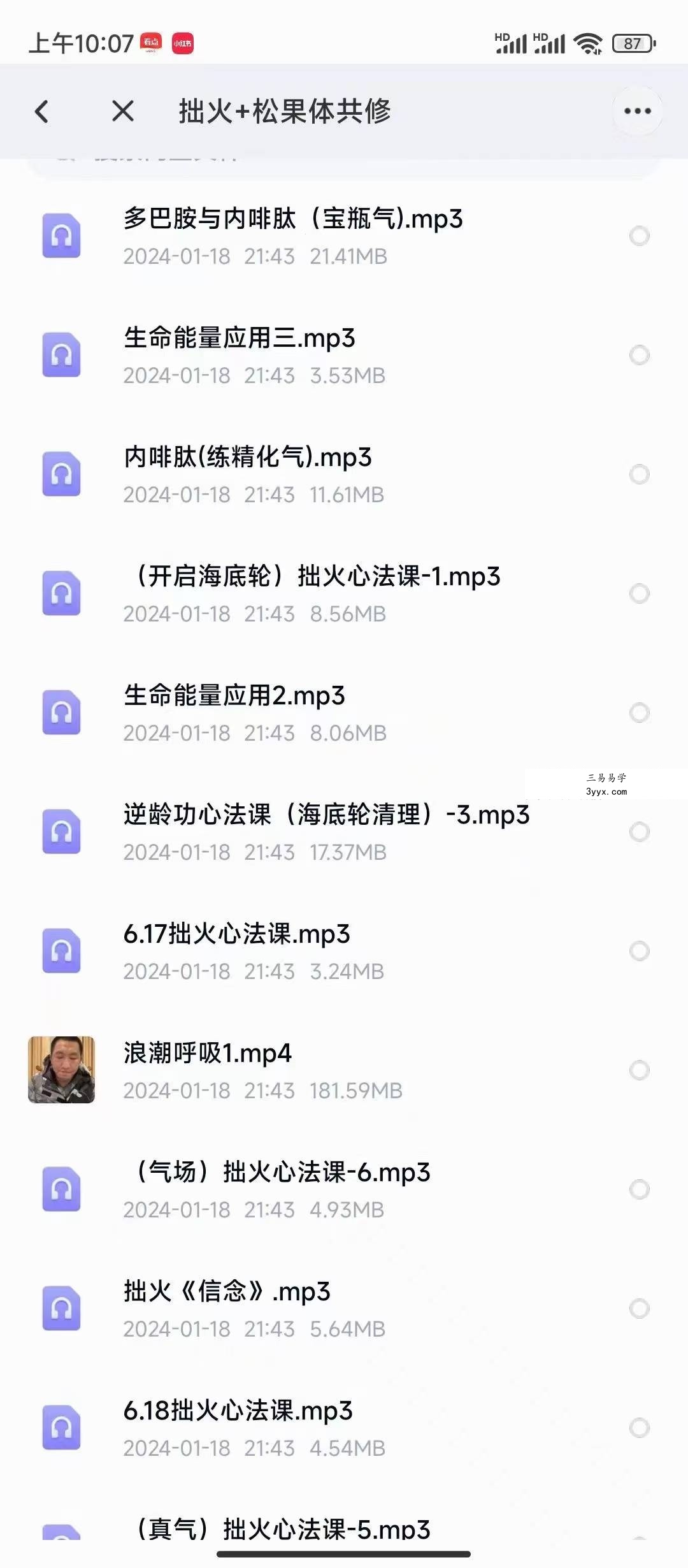 拙火+松果体共修 29集音频+1节视频 资料图片